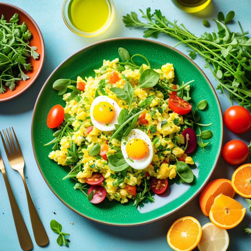 Œufs brouillés aux légumes